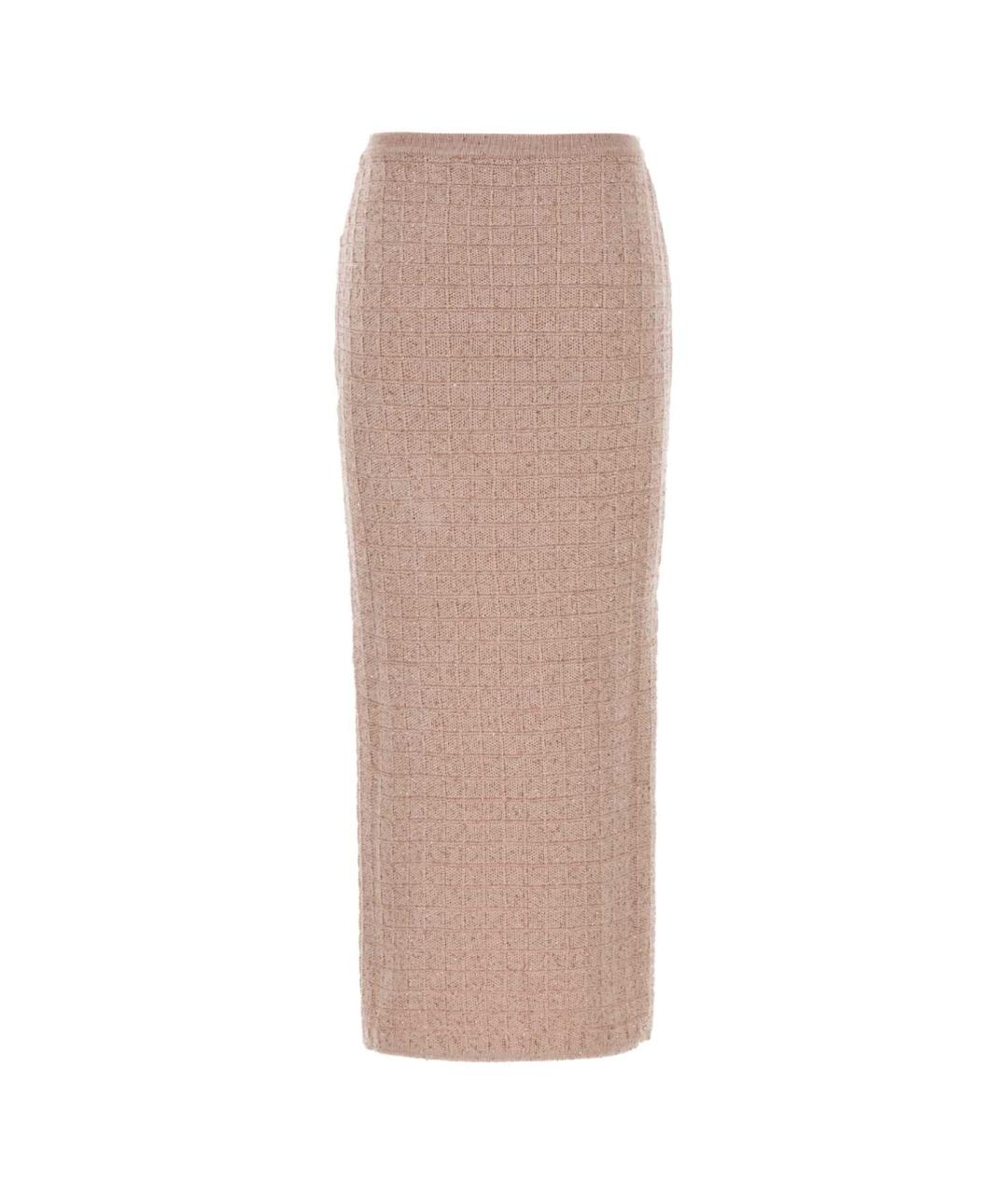 ALESSANDRA RICH Розовая полиэстеровая юбка миди, фото 2