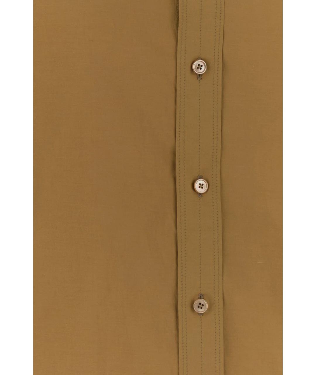 LEMAIRE Коричневая хлопковая рубашка, фото 3