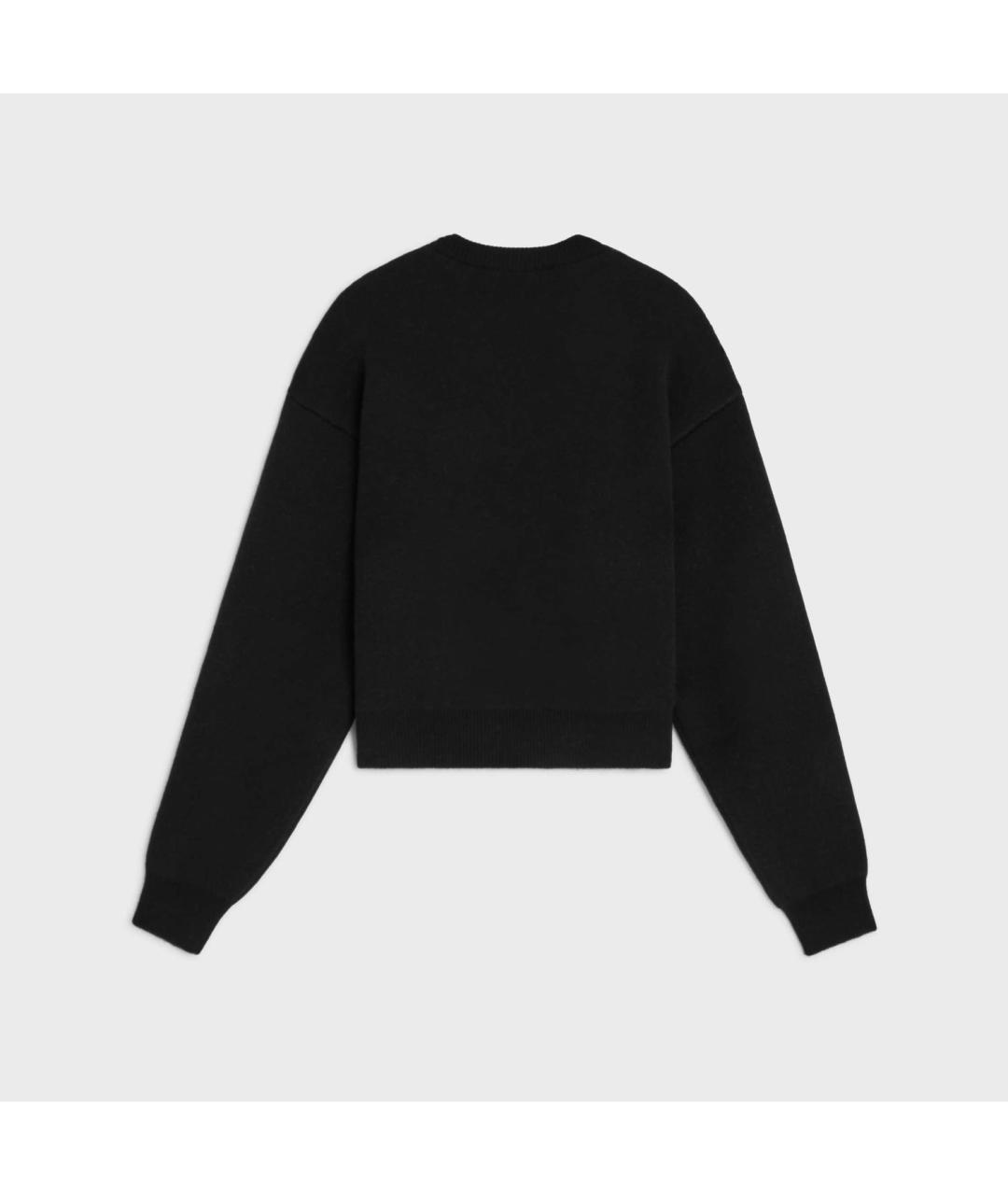 CELINE Черный кашемировый джемпер / свитер, фото 2