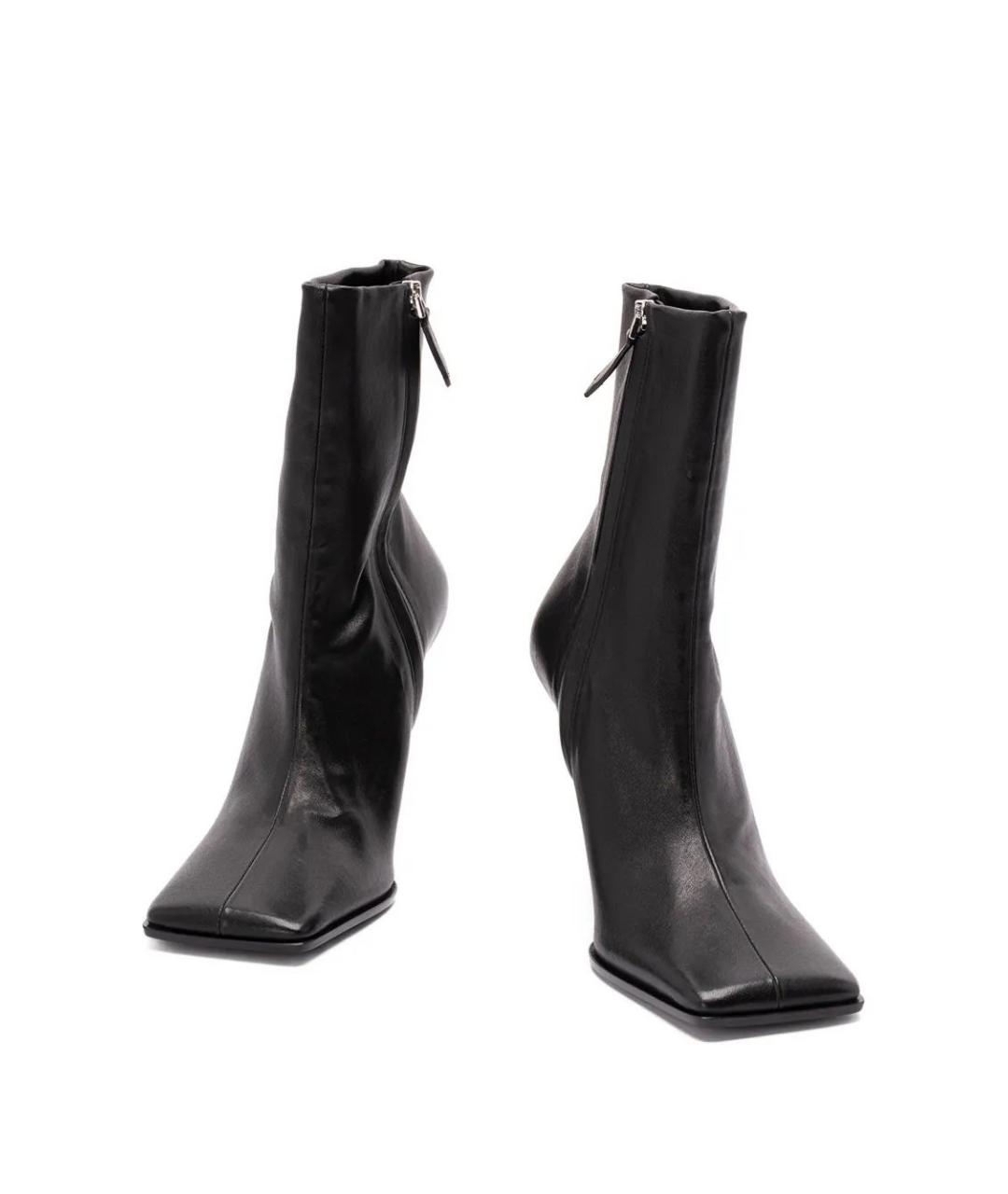 ALAIA Черные кожаные ботильоны, фото 2