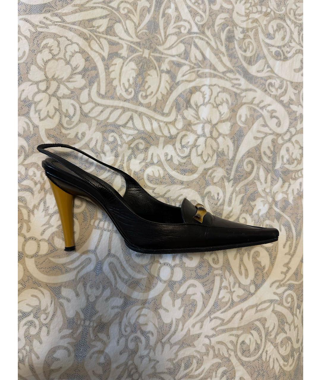 CASADEI Черные кожаные туфли, фото 5