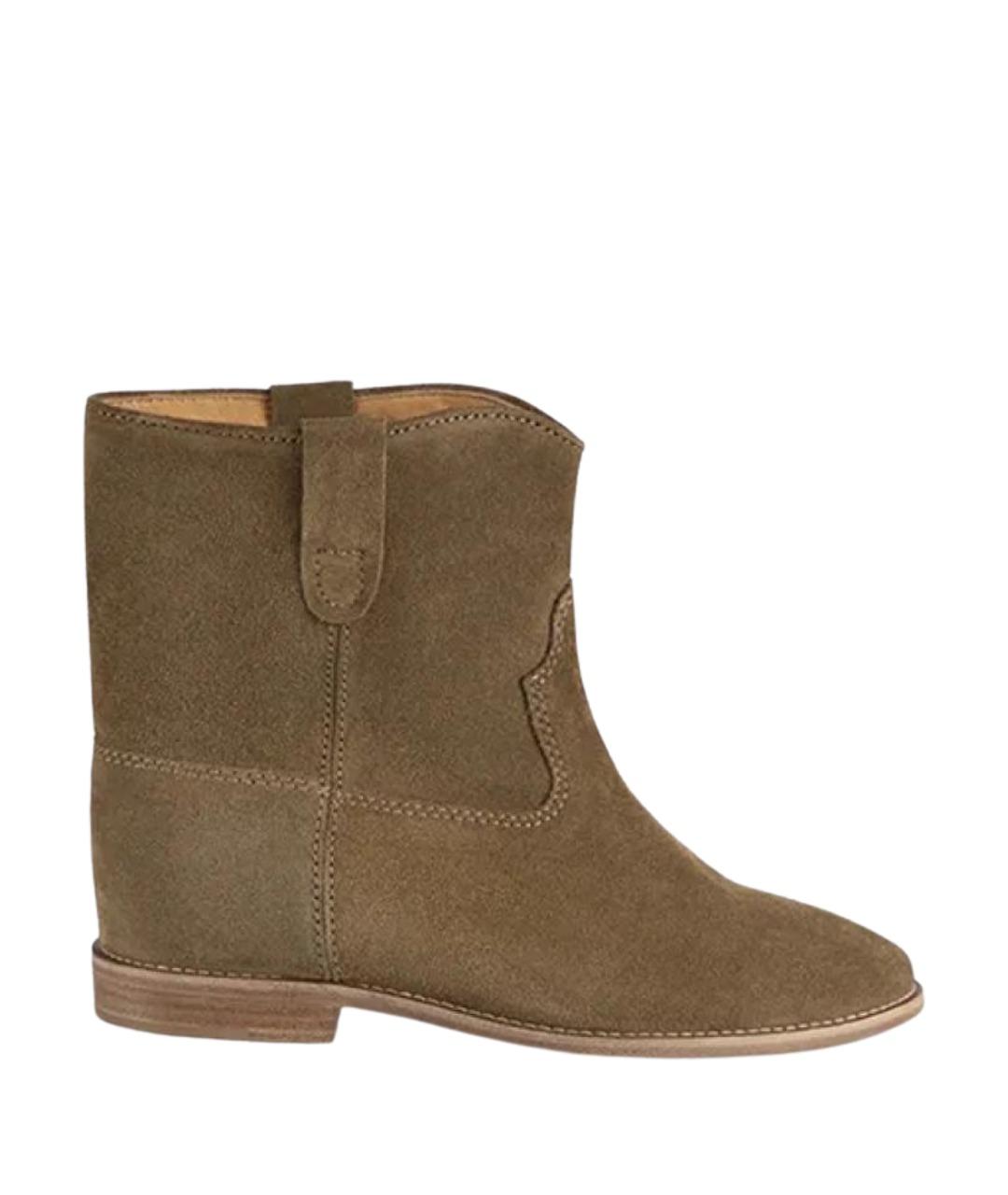 ISABEL MARANT Коричневые замшевые полусапоги, фото 1