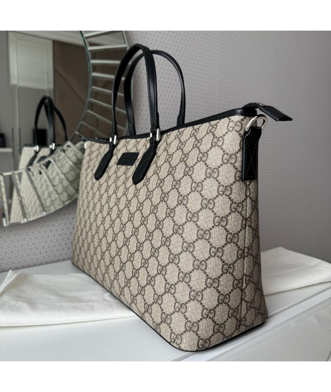 GUCCI Бежевая сумка тоут, фото 5