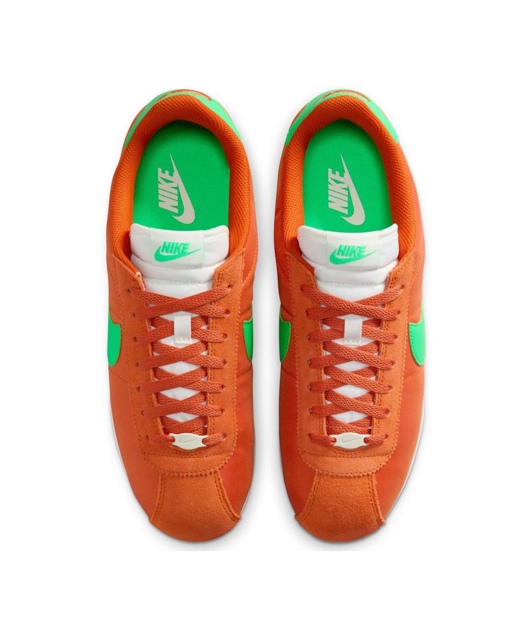 NIKE Оранжевое текстильные низкие кроссовки / кеды, фото 3