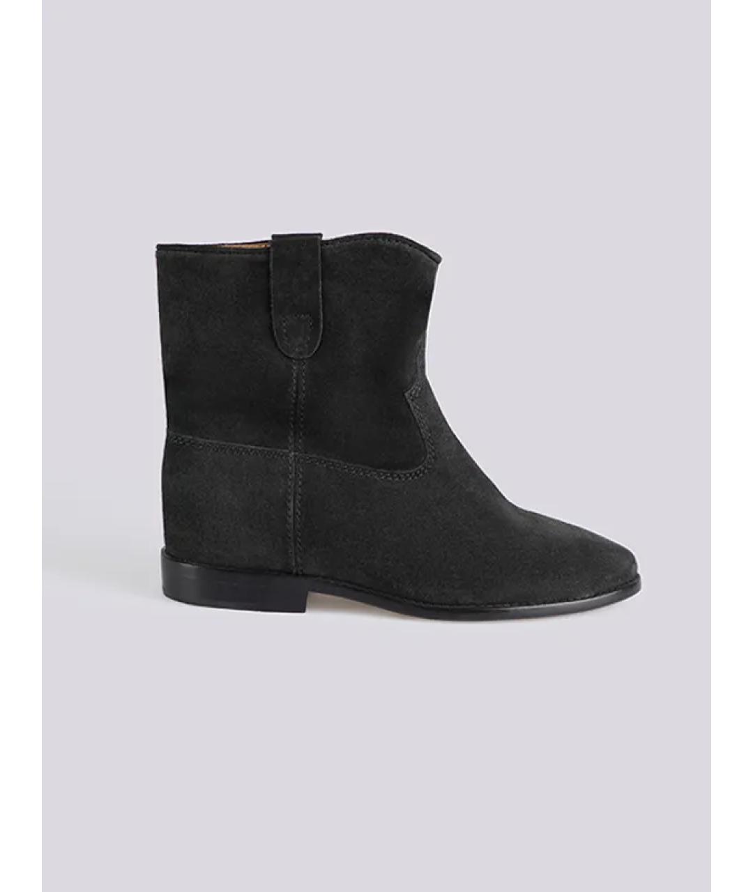 ISABEL MARANT Черные кожаные полусапоги, фото 4