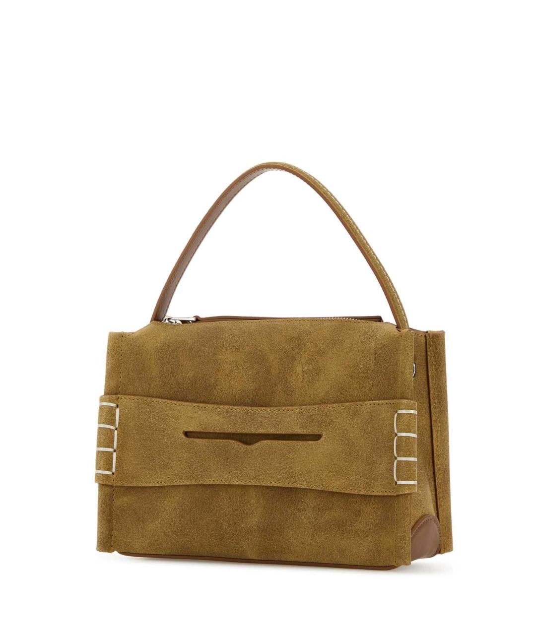 J.W.ANDERSON Бежевая замшевая сумка через плечо, фото 2