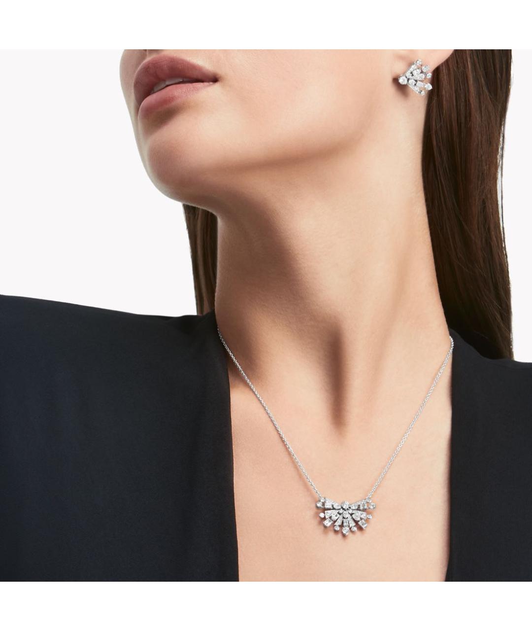 GRAFF Серебряные платиновые серьги, фото 2