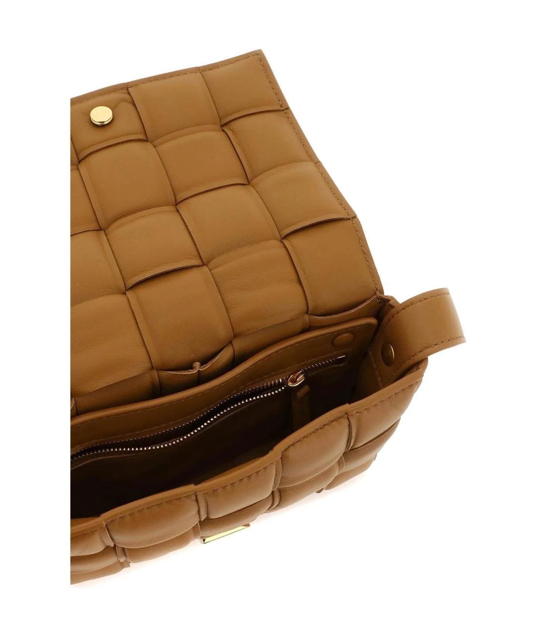 BOTTEGA VENETA Бежевая кожаная сумка через плечо, фото 5