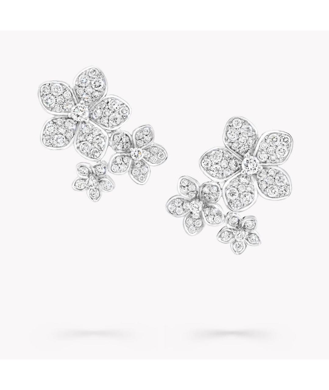 GRAFF Серебряные платиновые серьги, фото 3