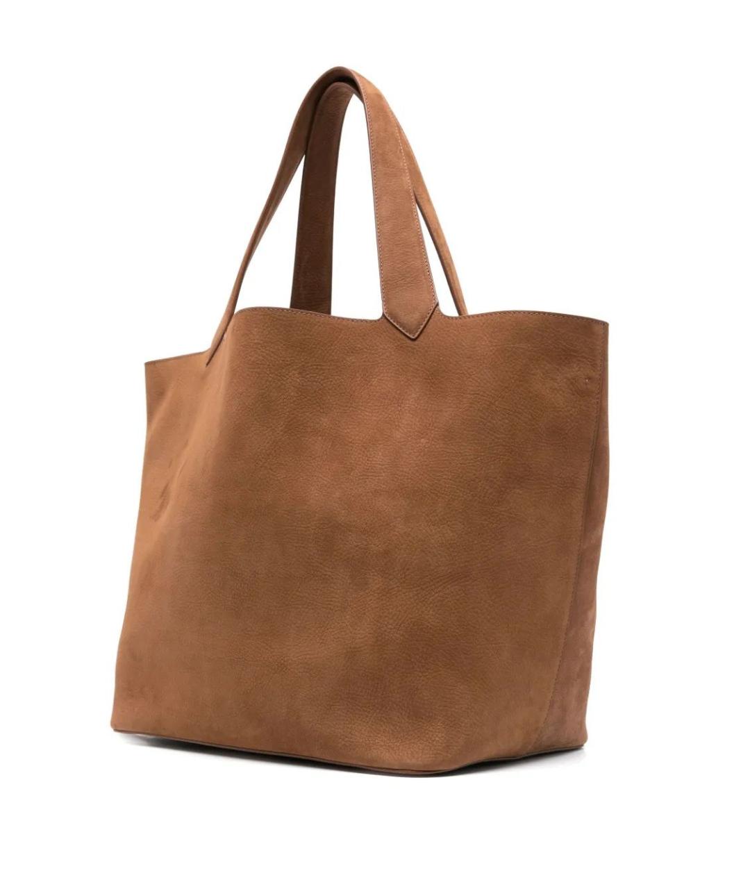 ALAIA Коричневая замшевая сумка тоут, фото 3