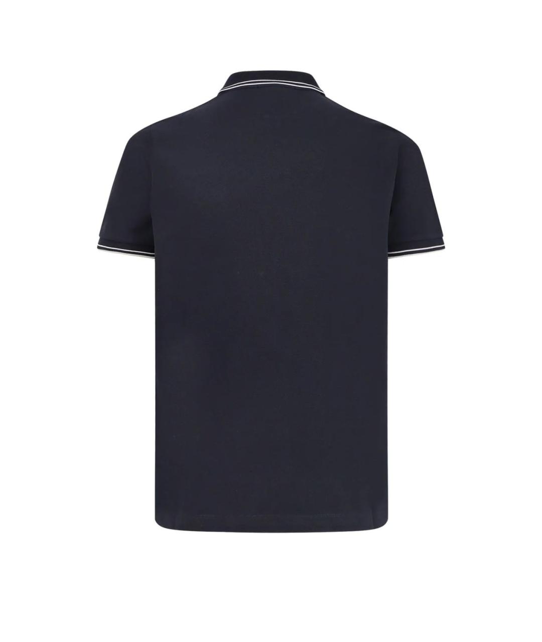 STONE ISLAND Синее хлопковое поло с коротким рукавом, фото 2
