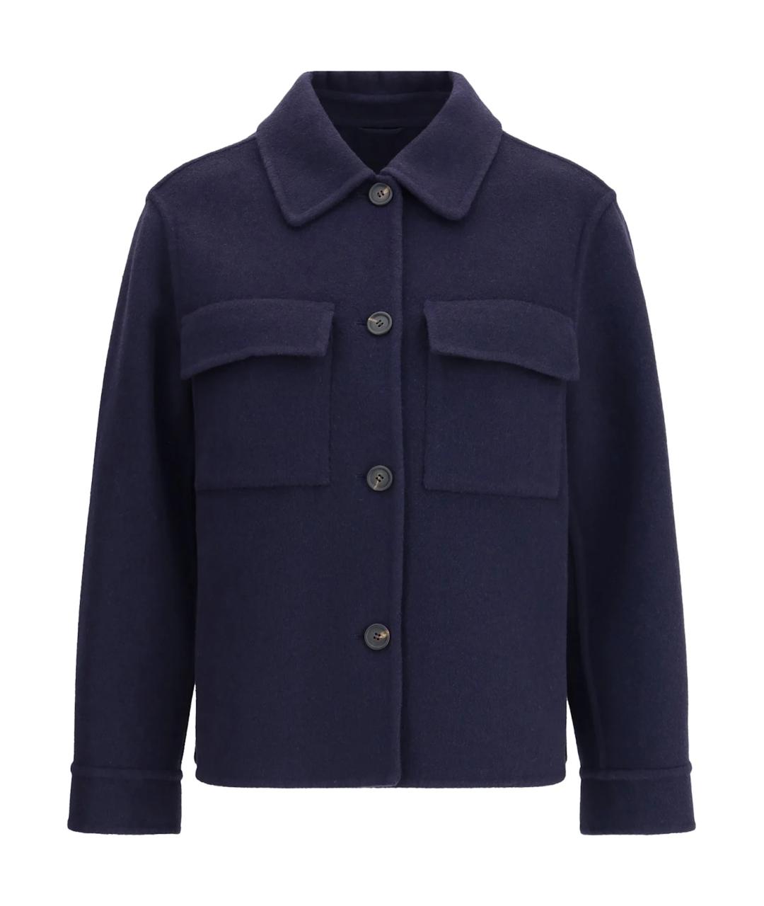 BRUNELLO CUCINELLI Синяя шерстяная куртка, фото 1