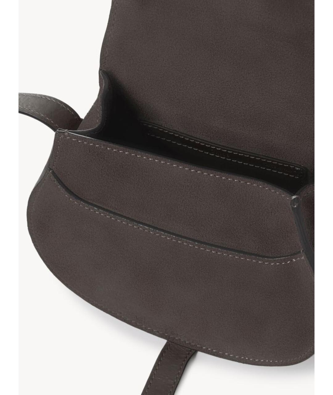 CHLOE Серая кожаная сумка через плечо, фото 4