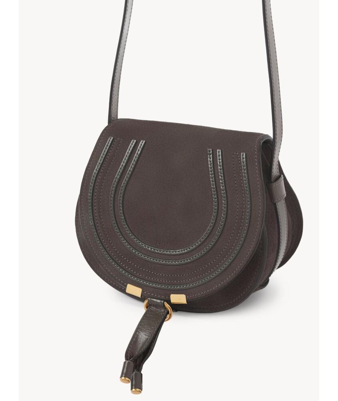 CHLOE Серая кожаная сумка через плечо, фото 2