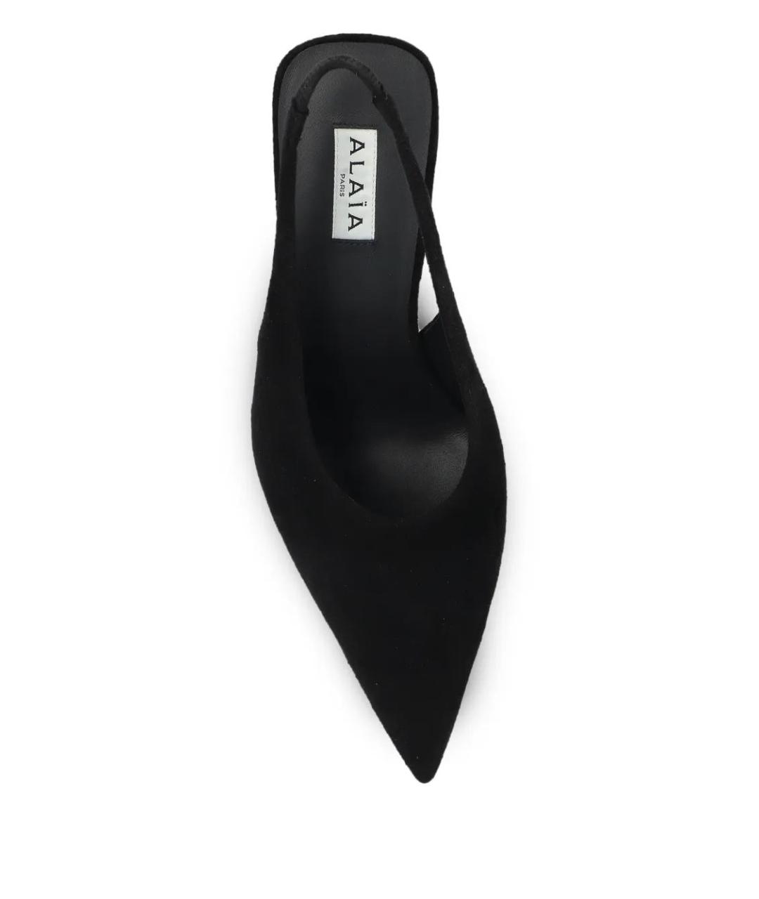 ALAIA Черные замшевые туфли, фото 4