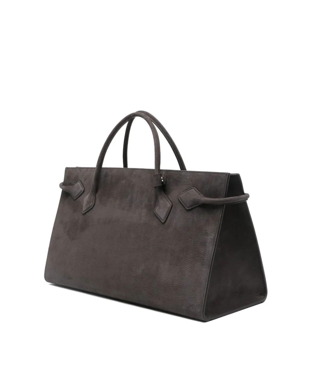 ALAIA Коричневая кожаная сумка тоут, фото 3