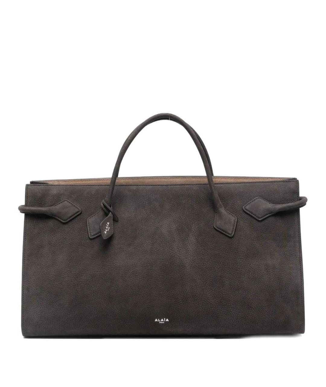 ALAIA Коричневая кожаная сумка тоут, фото 1