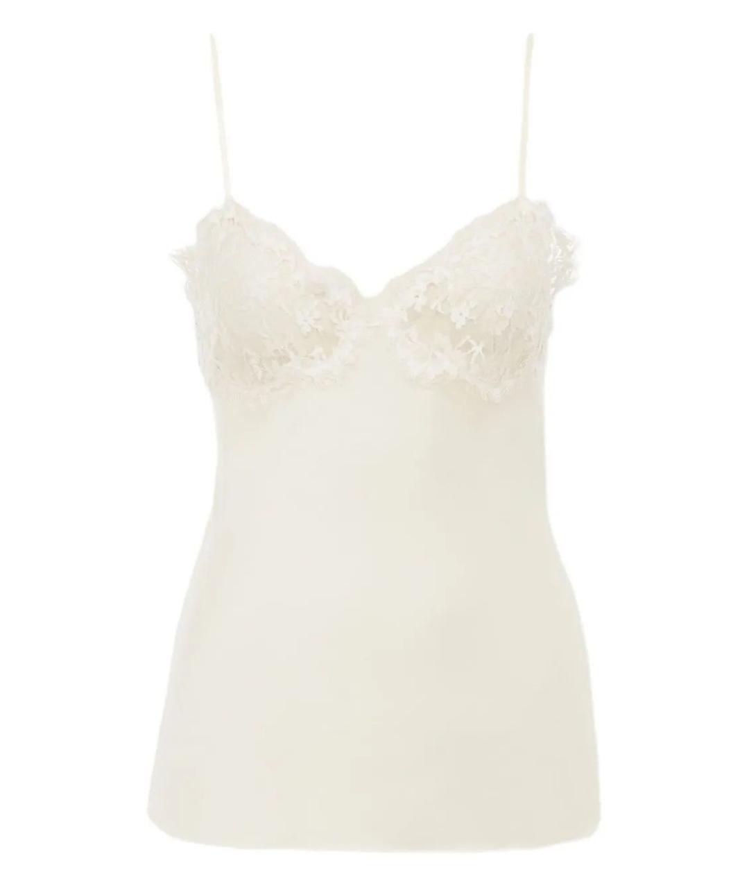 CHLOE Бежевая шелковая майка, фото 1