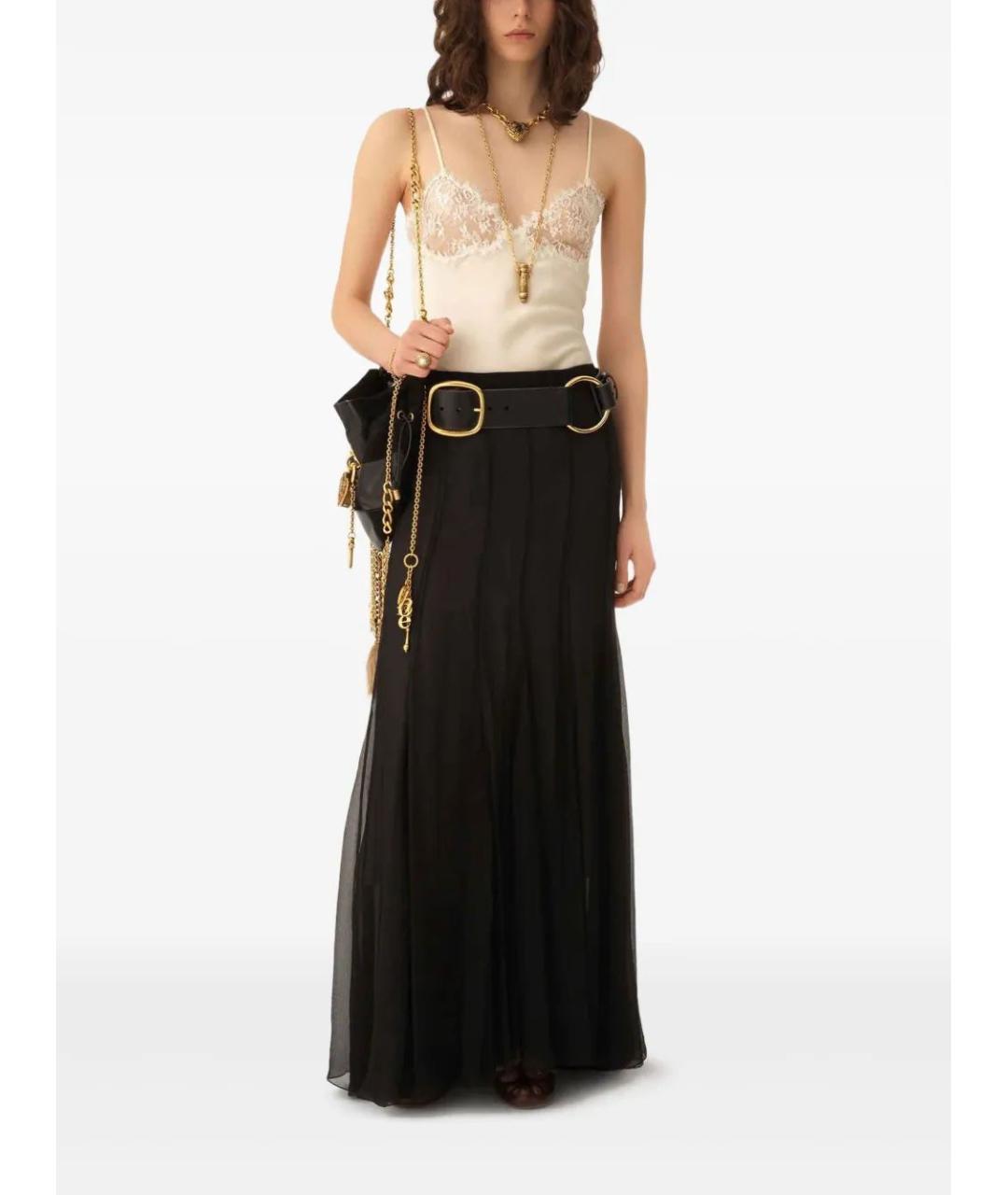 CHLOE Бежевая шелковая майка, фото 2