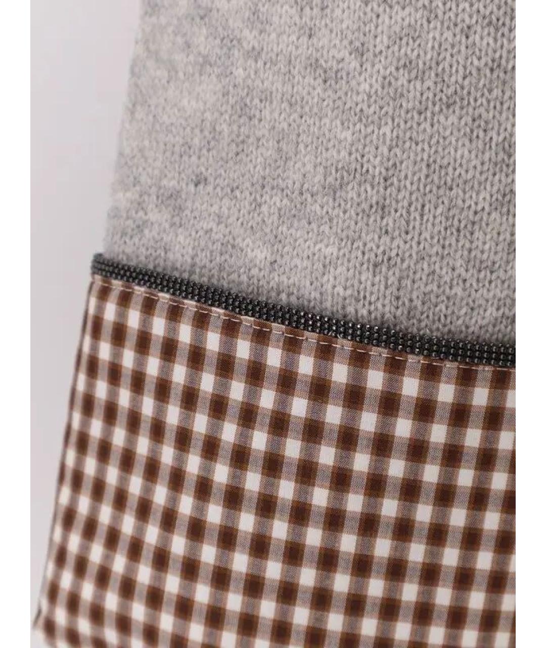 BRUNELLO CUCINELLI Серый кашемировый джемпер / свитер, фото 3