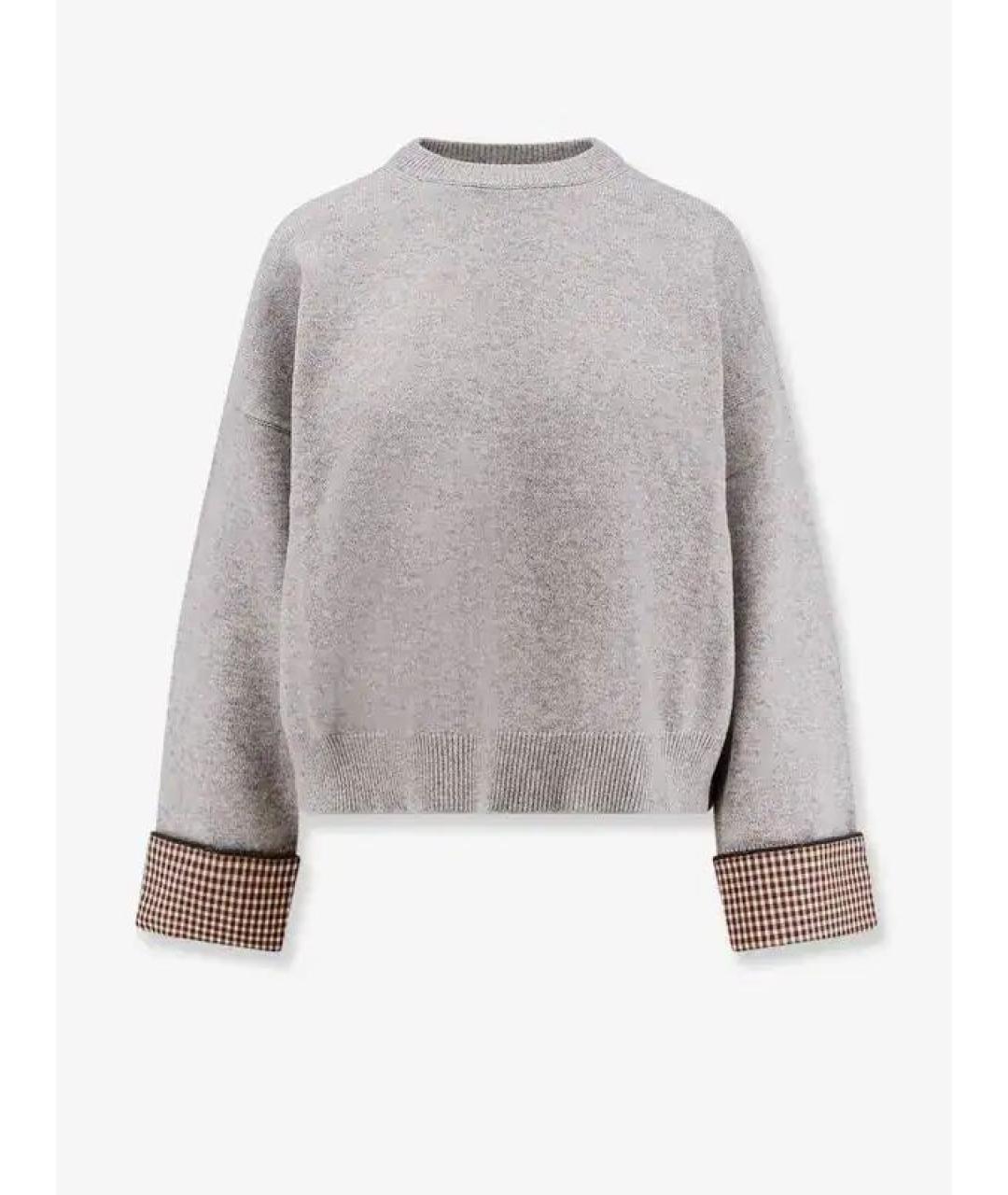 BRUNELLO CUCINELLI Серый кашемировый джемпер / свитер, фото 1