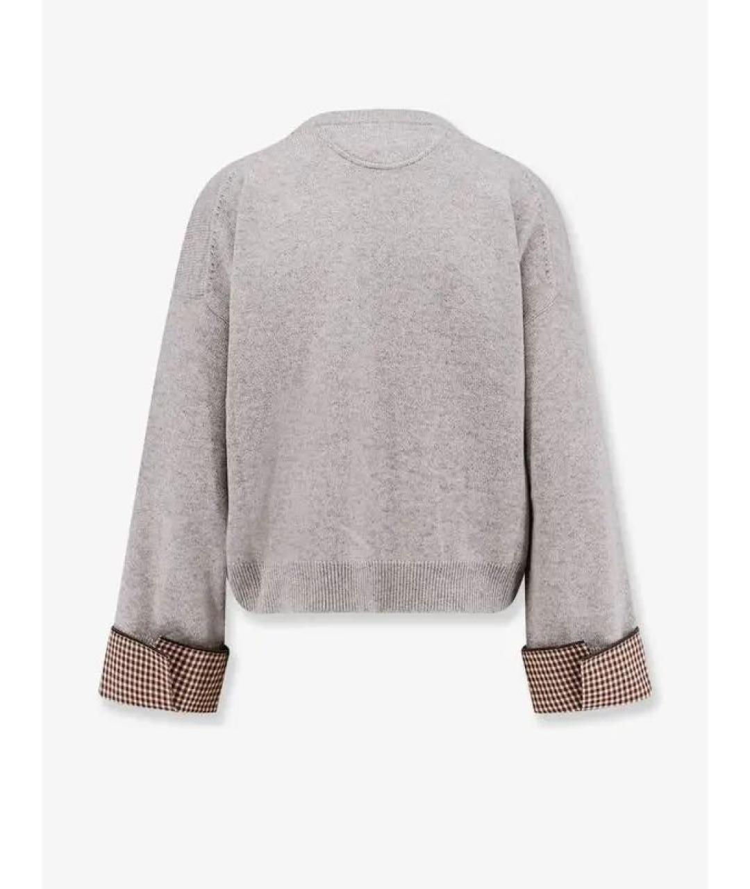 BRUNELLO CUCINELLI Серый кашемировый джемпер / свитер, фото 2