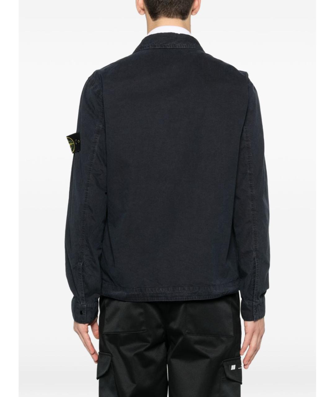 STONE ISLAND Синяя хлопковая куртка, фото 4