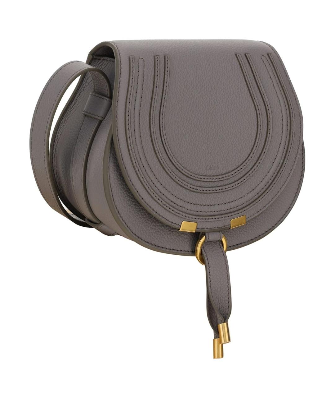 CHLOE Серая кожаная сумка через плечо, фото 2