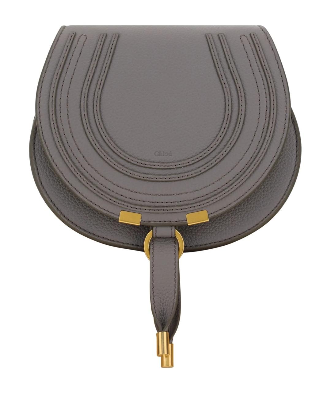 CHLOE Серая кожаная сумка через плечо, фото 1