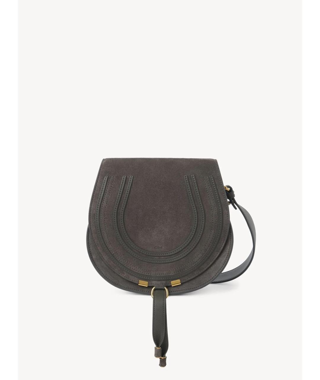 CHLOE Серая кожаная сумка через плечо, фото 1