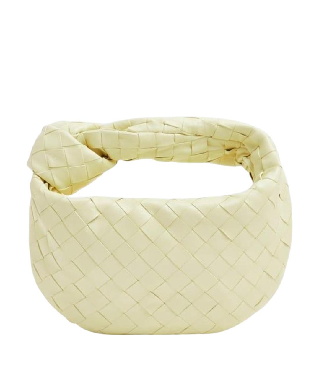 BOTTEGA VENETA Желтая кожаная сумка с короткими ручками, фото 1