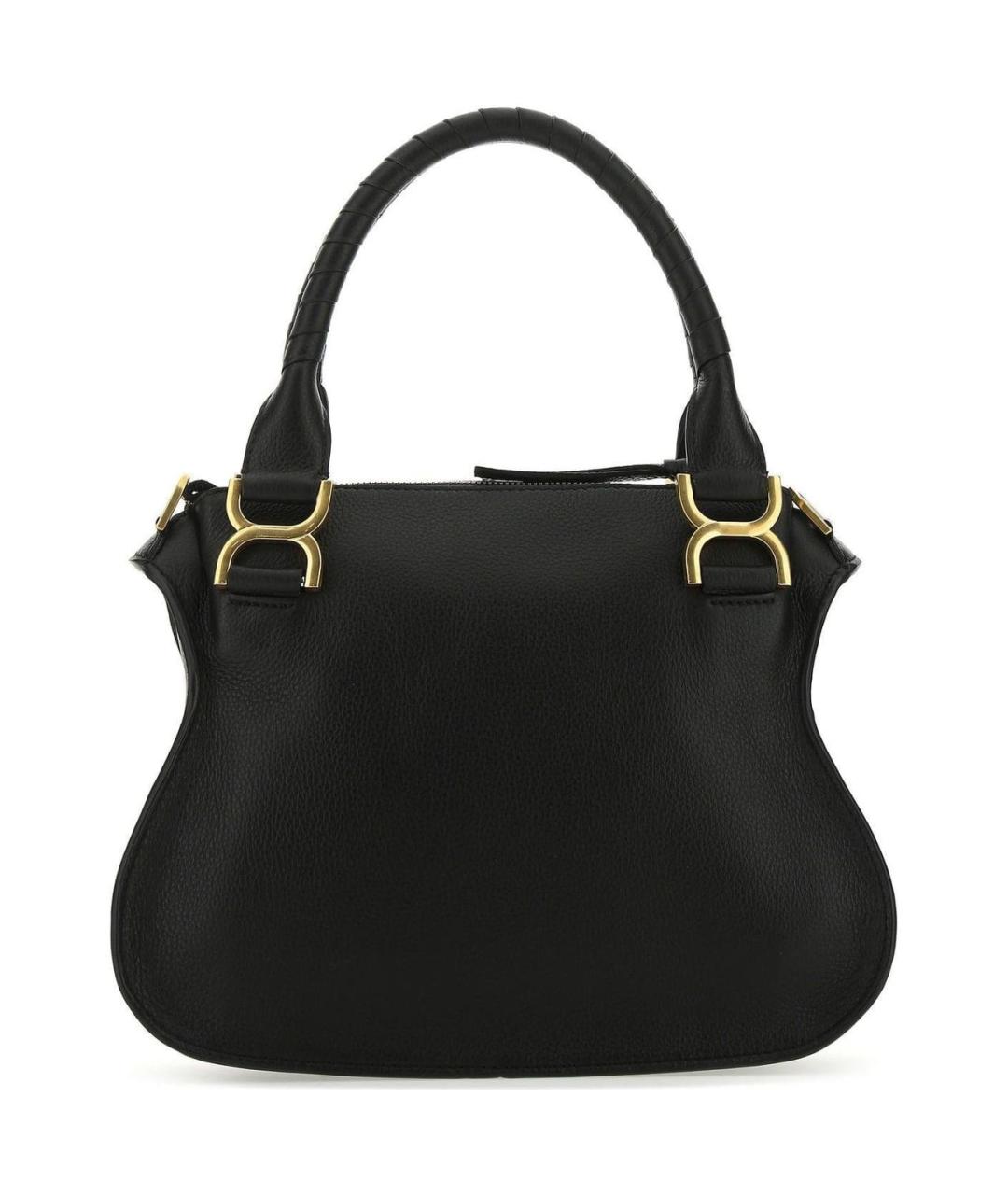 CHLOE Черная кожаная сумка через плечо, фото 3