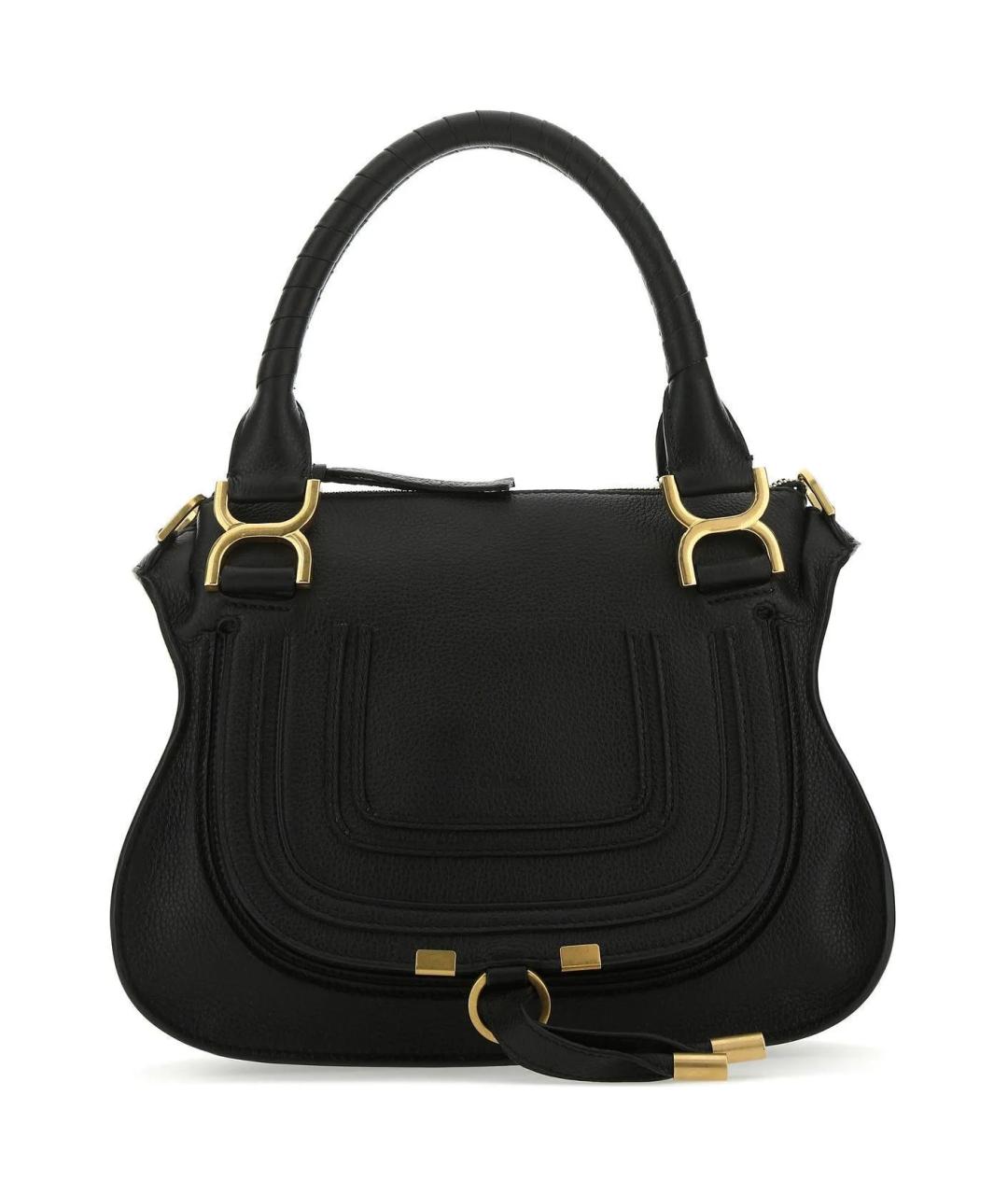 CHLOE Черная кожаная сумка через плечо, фото 1