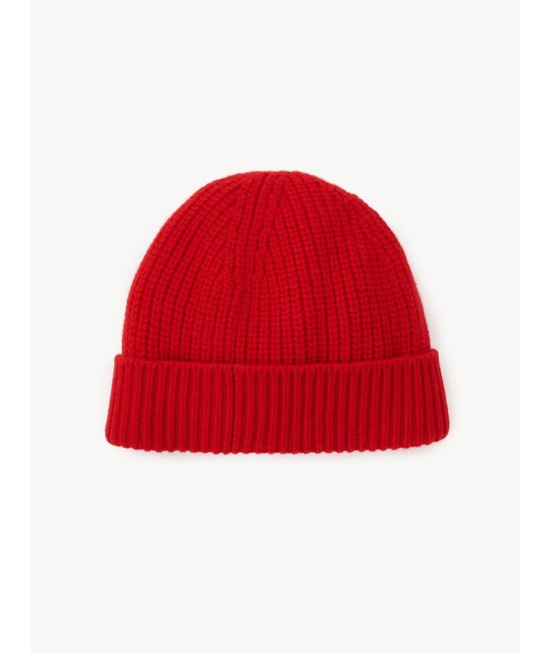 CHLOE Красный кашемировый шарф, фото 3