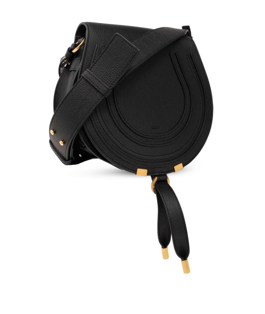 CHLOE Черная кожаная сумка через плечо, фото 4