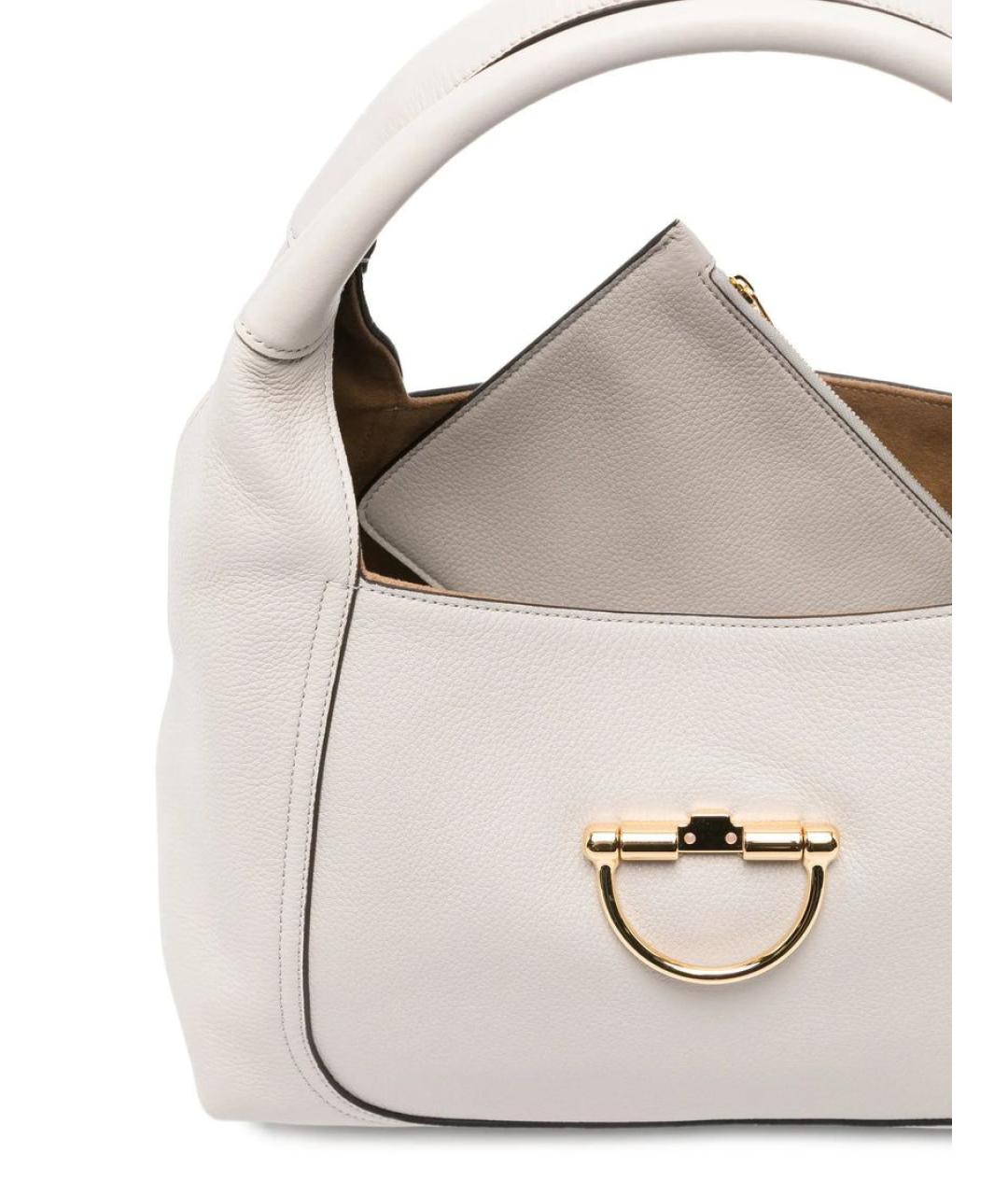 GUCCI Бежевая кожаная сумка через плечо, фото 4