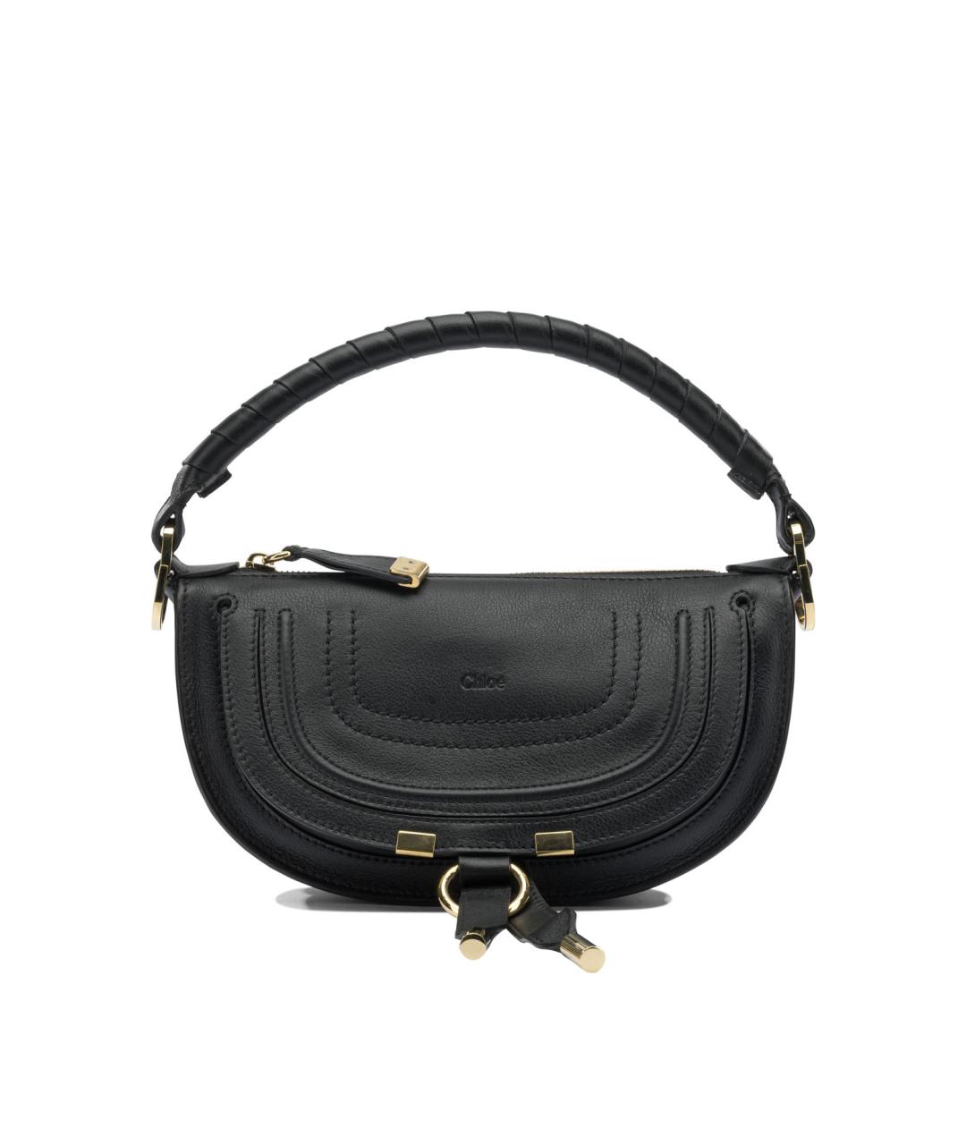 CHLOE Черная кожаная сумка через плечо, фото 1