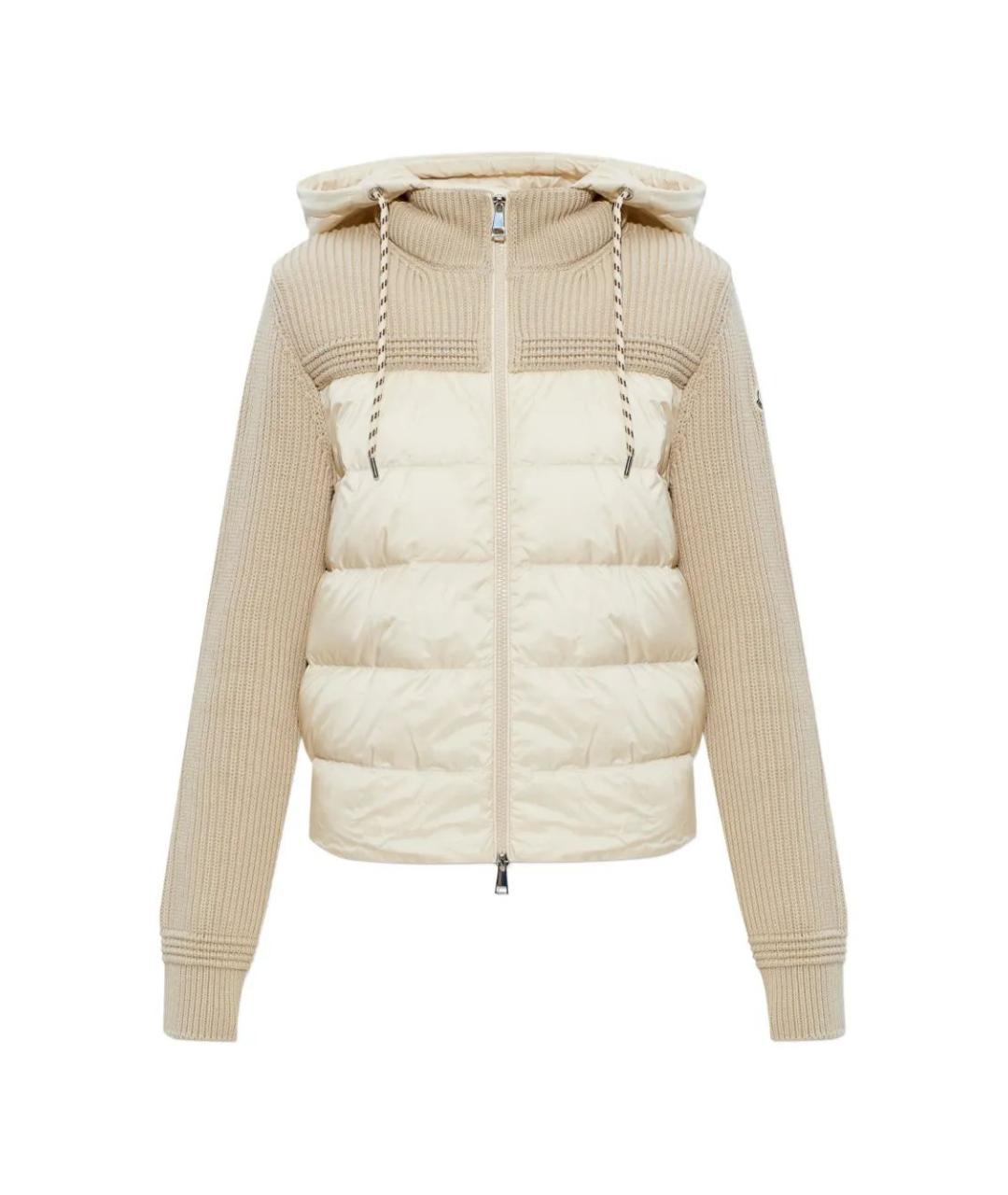 MONCLER Бежевая шерстяная куртка, фото 1