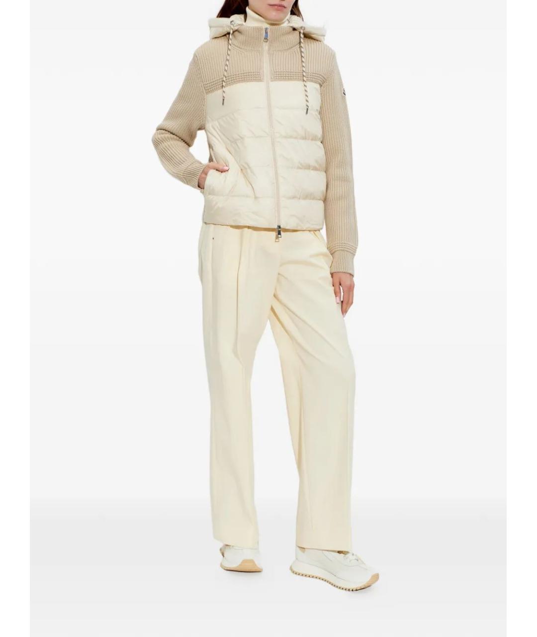 MONCLER Бежевая шерстяная куртка, фото 2