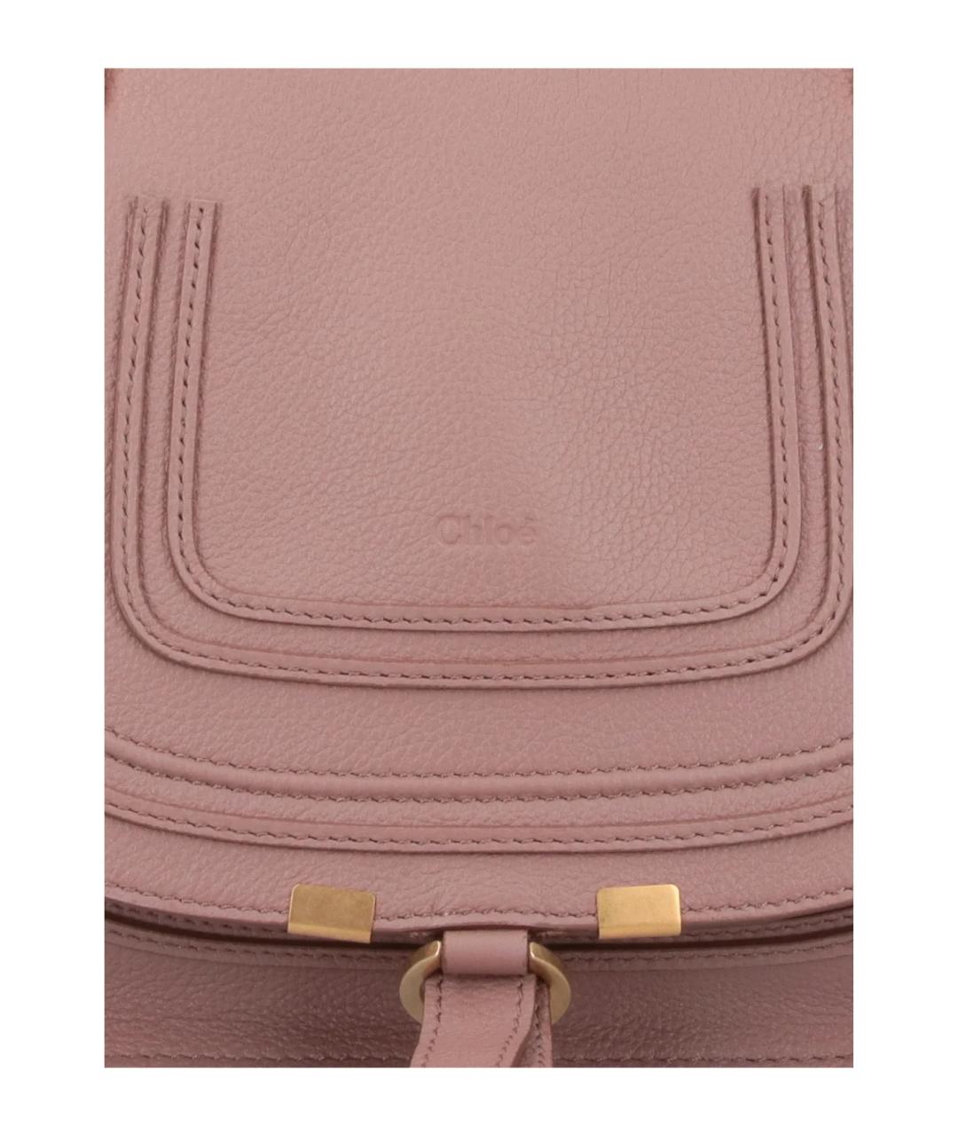 CHLOE Розовая кожаная сумка тоут, фото 4