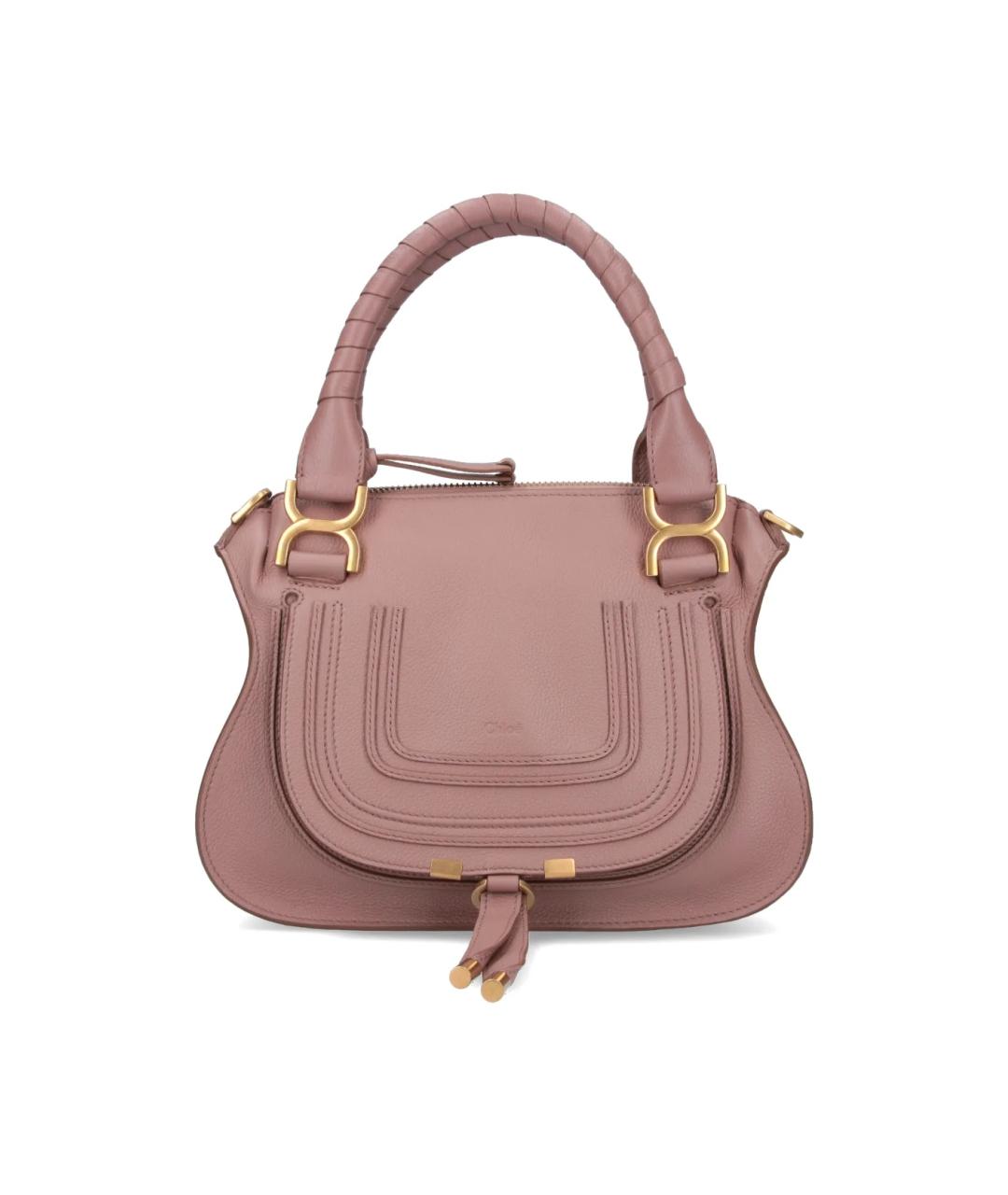 CHLOE Розовая кожаная сумка тоут, фото 1