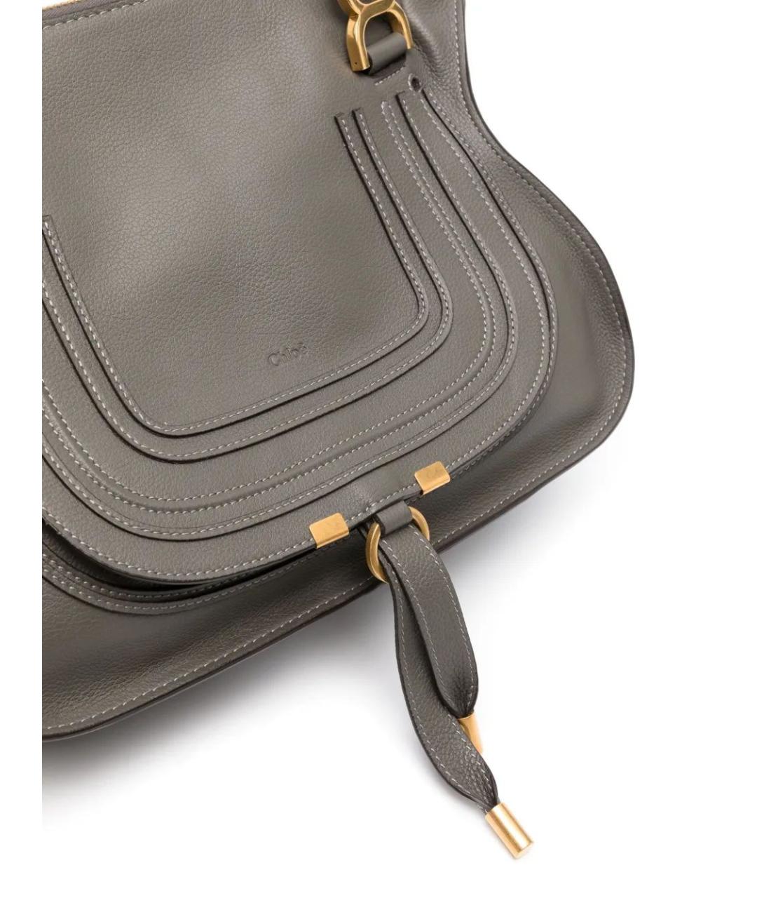 CHLOE Серая кожаная сумка через плечо, фото 4