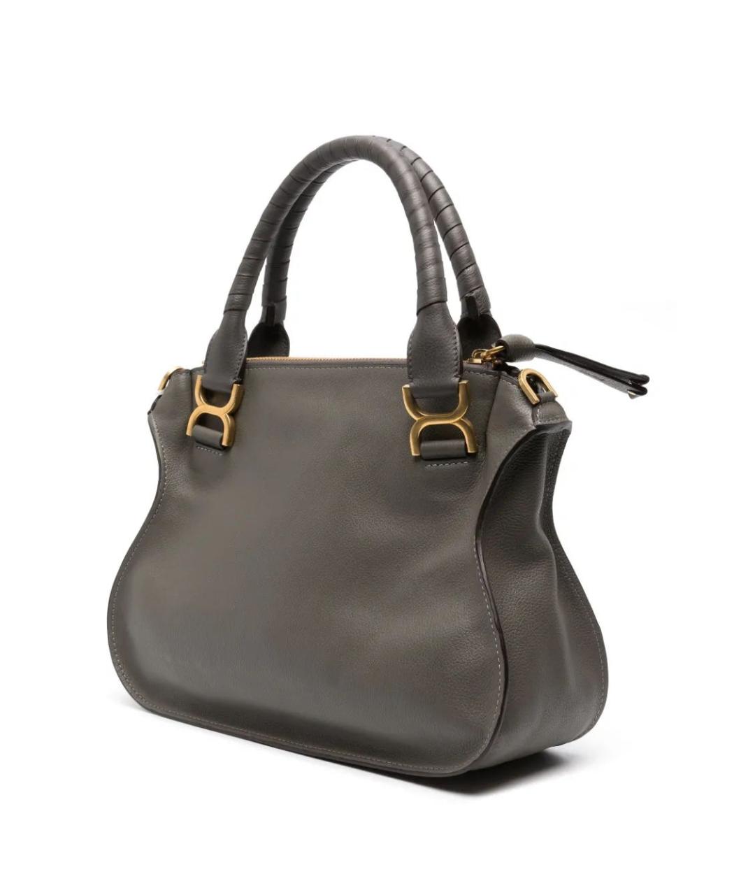 CHLOE Серая кожаная сумка через плечо, фото 3