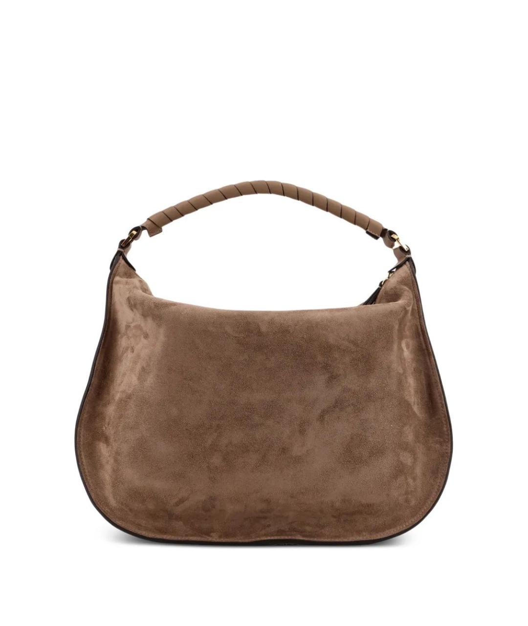 CHLOE Коричневая кожаная сумка с короткими ручками, фото 2