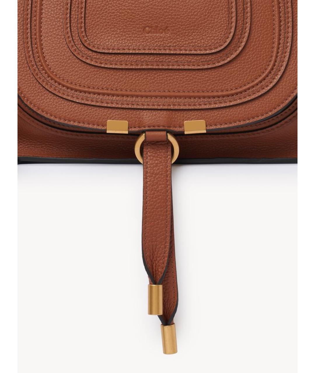 CHLOE Коричневая кожаная сумка тоут, фото 5