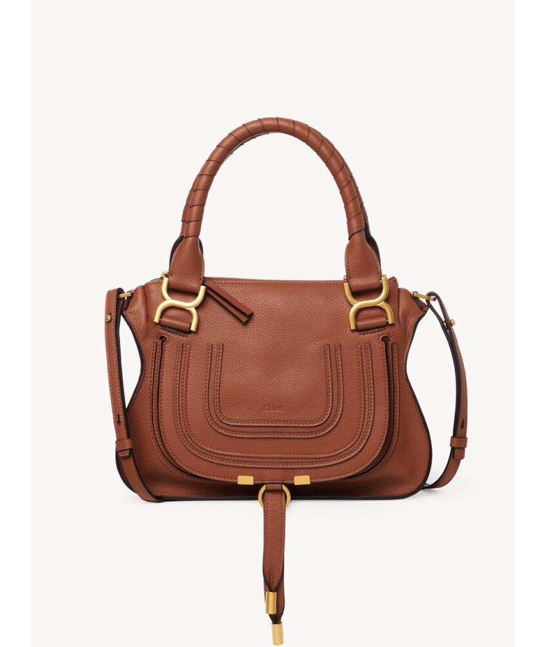 CHLOE Коричневая кожаная сумка тоут, фото 1