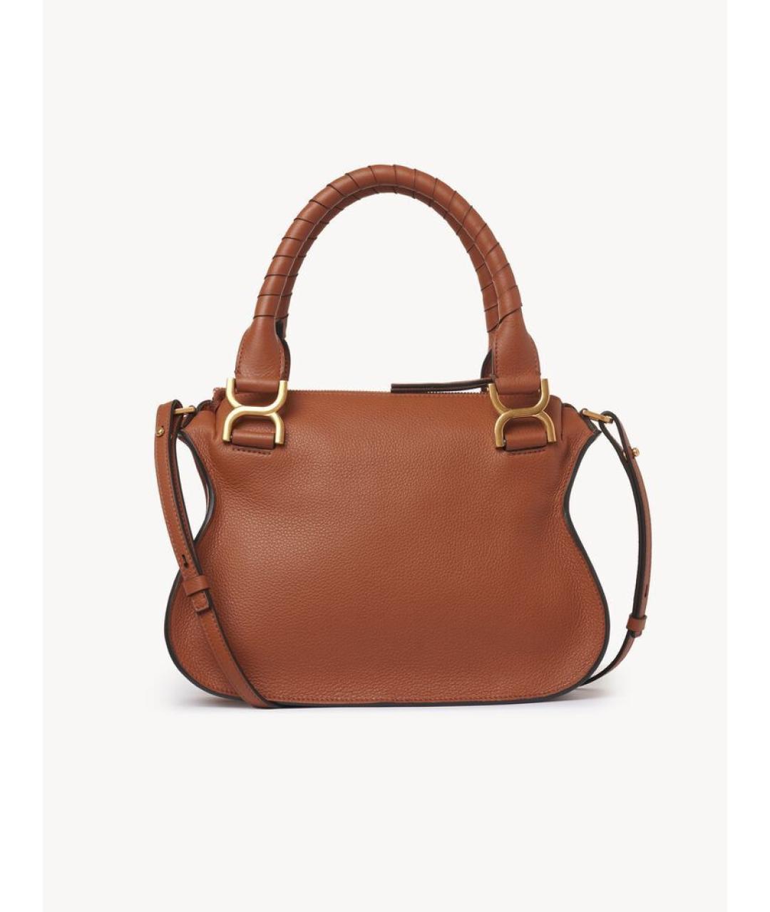CHLOE Коричневая кожаная сумка тоут, фото 3