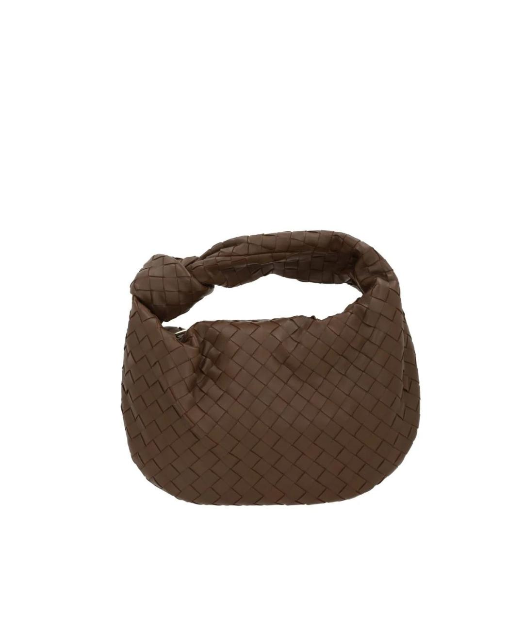 BOTTEGA VENETA Коричневая кожаная сумка через плечо, фото 1