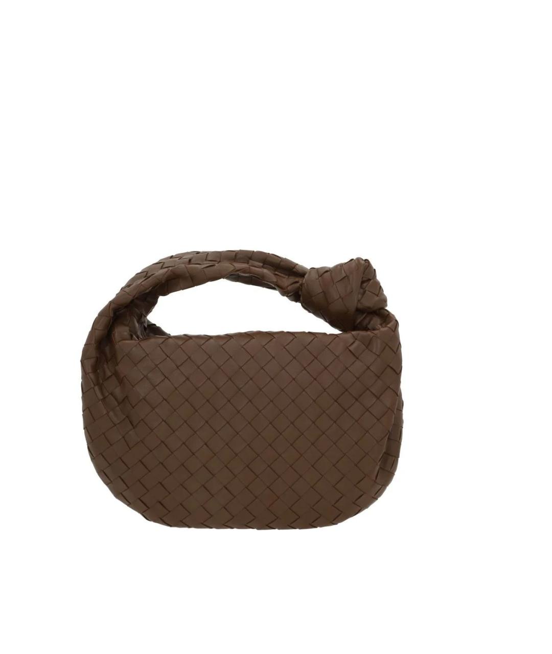 BOTTEGA VENETA Коричневая кожаная сумка через плечо, фото 2