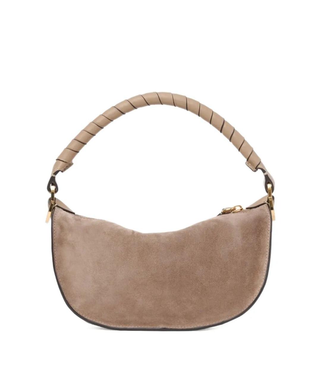 CHLOE Бежевая кожаная сумка через плечо, фото 4